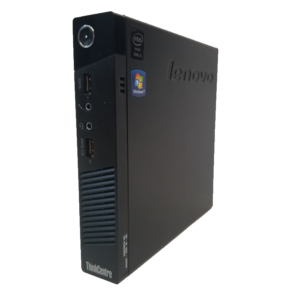This photo shows the right side of a Lenovo ThinkCentre M73